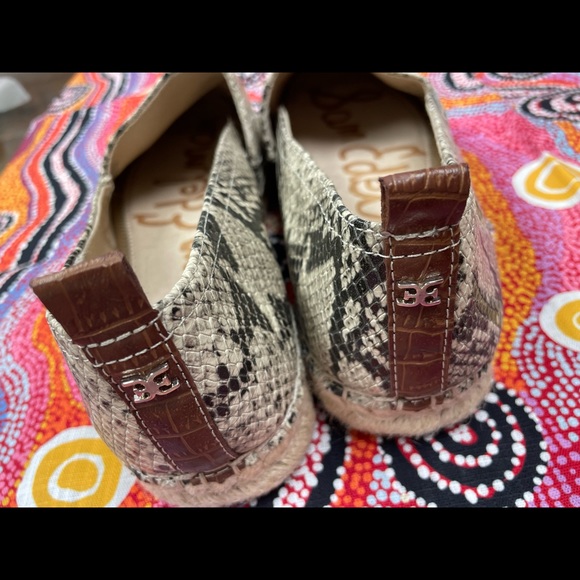 Snake print women’s Sam Edelman size 9.5 espadrilles, gently worn. - Picture 1 of 5